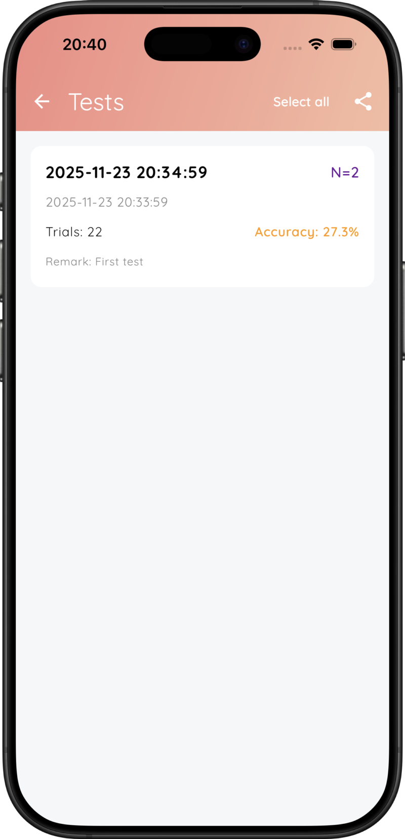 NBack Buddy screenshot 2
