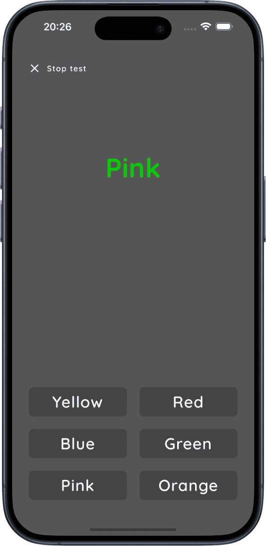 Stroop Buddy screenshot 1
